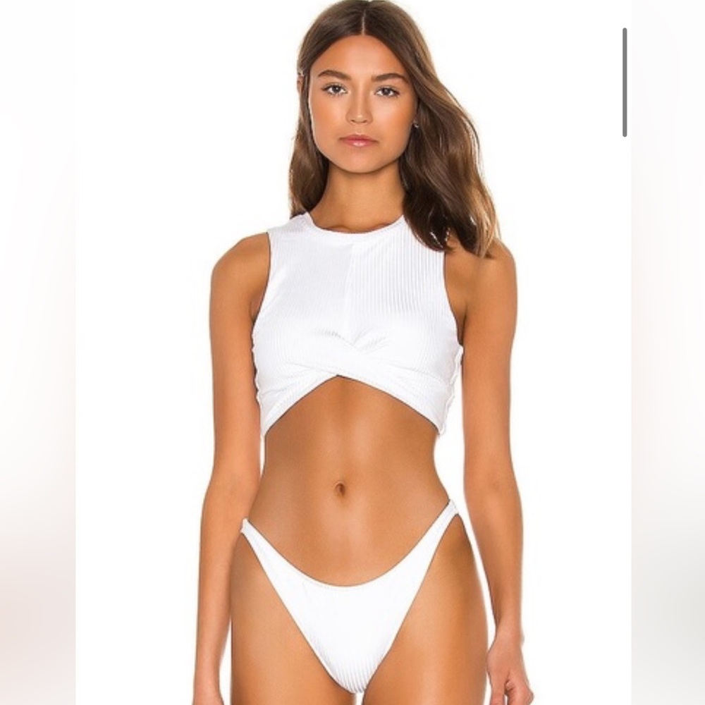 NWT Tori praver Emmy bikini in white size small